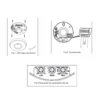 60.252/RF/TCH, Detector de movimiento por microondas, superficie. Conexiones