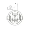 60.252/RF/EMP, Detector de movimiento por microondas, empotrable en techo, conexiones