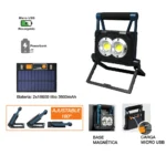 60.495, Foco led portátil recargable solar, detalles