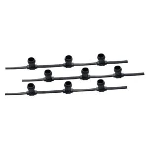 79.610, guirnalda exterior para bombillas E27, IP65