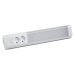 81006/10/D. Regleta led esquinera con enchufes. Ideal para mesas de trabajo