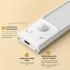81.020, Regleta led recargable USB con sensor de movimiento. Funciones
