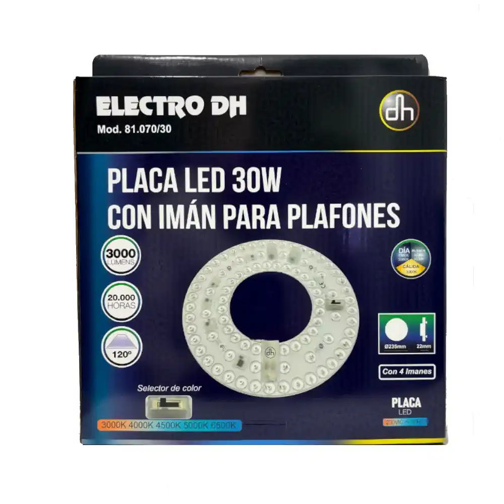 81.070/30, Placa led circular 30W