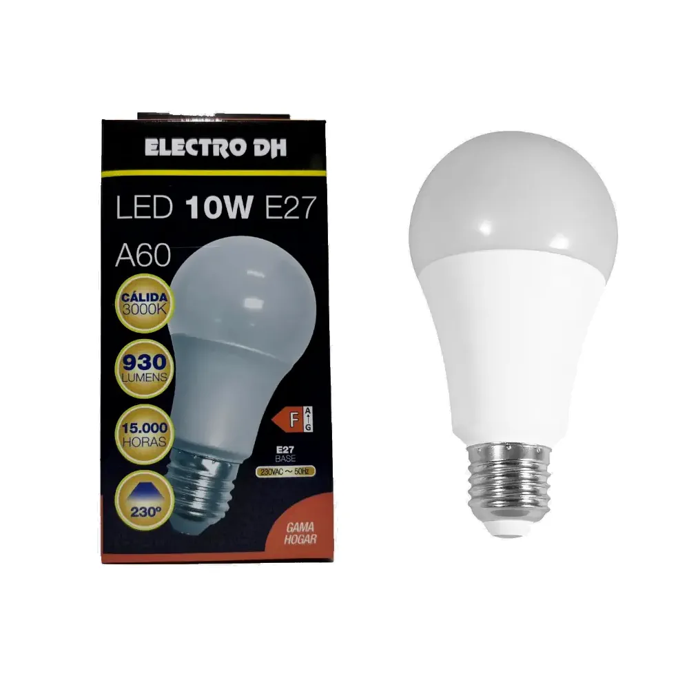 81195/CAJA, Bombilla LED estándar, 10W, cálida