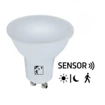 81.206/MCR/B. Bombilla led GU10 con sensor de movimiento y crepuscular