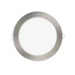 81607/5/15/CCT Downlight led redondo níquel, selector color de luz, 15W