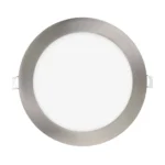 81607/5/18/CCT Downlight led redondo níquel, selector color de luz, 18W