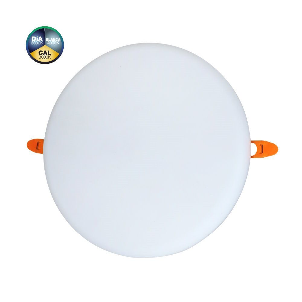 81613/24/B/CCT, Downlight empotrar, ajustable, blanco, color de luz seleccionable, 24W, 22,5cm
