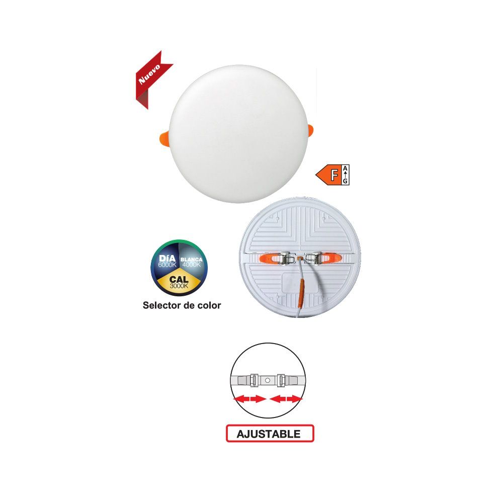 81613, Downlight empotrar, ajustable, detalle parte trasera