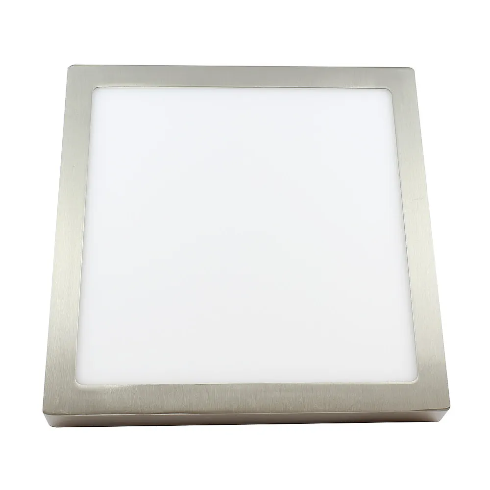 81.655/N, Plafón led superficie cuadrado, color níquel