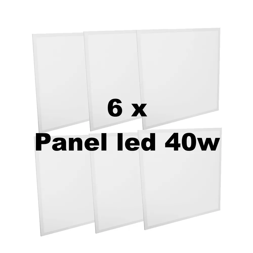 81.715/CAJA/DIA, Caja 6 x panel led 40w encastrar, color de luz día (6500K)