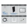 81.746, Foco led solar con sensor crepuscular.