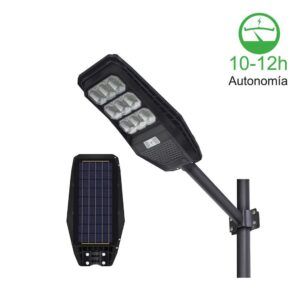 81.748, farola led solar, alta luminosidad, con sensor crepuscular y movimiento