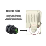 81.762, Foco led exterior con conector rápido, detalle