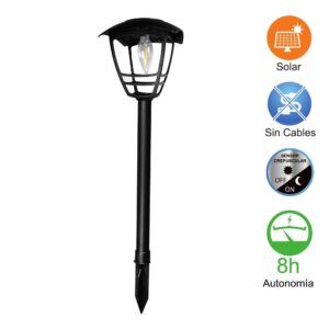 81779_1. Farol solar tipo estaca suelo para señalización y decoración de jardines