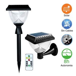 81779-10. Farol led solar pared o suelo