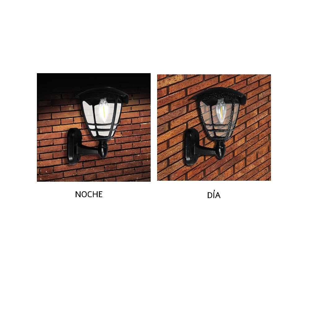 81779_2. Farol solar con brazo a pared. Autoencendido al oscurecer