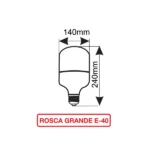81.795/70, Bombilla led alta potencia 70W, casquillo E40