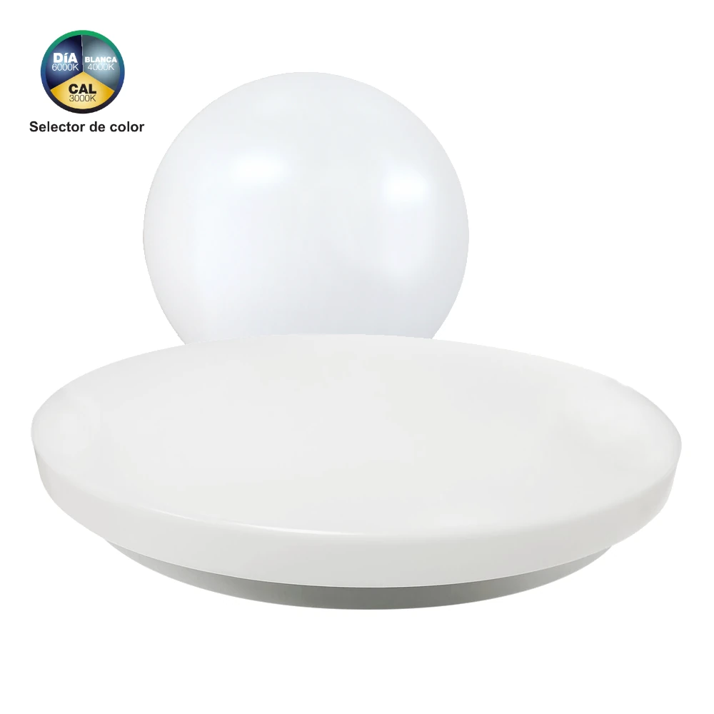 82.353, Plafón led redondo con selector de color de luz. Gama hogar ElectroDH