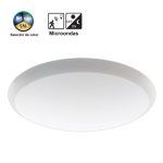 82.380/CCT, Plafón led con detector de movimiento por microondas y crepuscular. Selector de color de luz