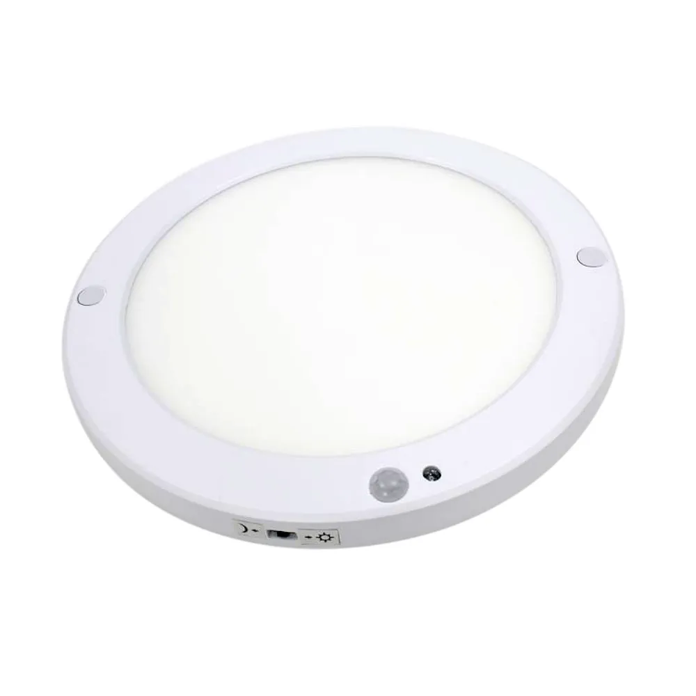 82.381/CCT, Plafón led 18W, con detector de movimiento y selector de color de luz