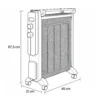 93.072, Radiador de mica 1500W, dimensiones