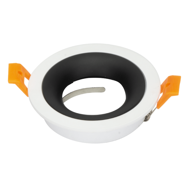 Alternative view of Empotrable Anou Redondo Blanco/Negro Orientable