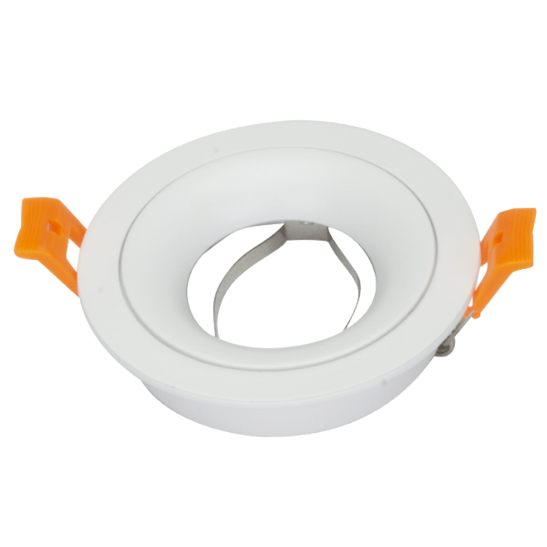 Alternative view of Empotrable Anou Redondo Blanco/Blanco Orientable