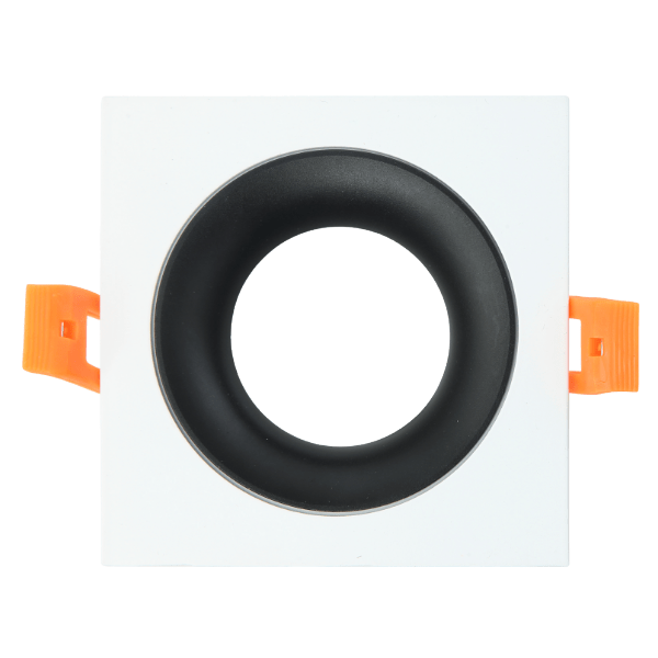Empotrable Anou Cuadrado Blanco/Negro Orientable