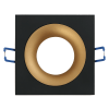 Empotrable Anou Cuadrado Negro/Oro Orientable
