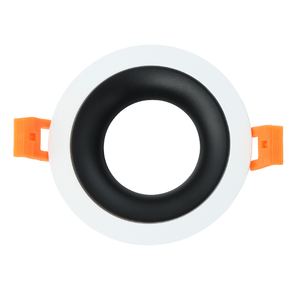 Empotrable Anou Redondo Blanco/Negro Orientable