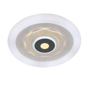 ANTHE, Plafón LED, 78W, selector de color de luz, intensidad luz regulable, memoria y mando a distancia