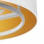Ventilador de techo, ANUSKA, blanco con pantalla blanco-oro, detalle