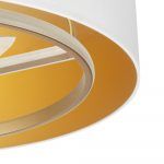 Ventilador de techo, ANUSKA, oro con pantalla blanco-oro, detalle