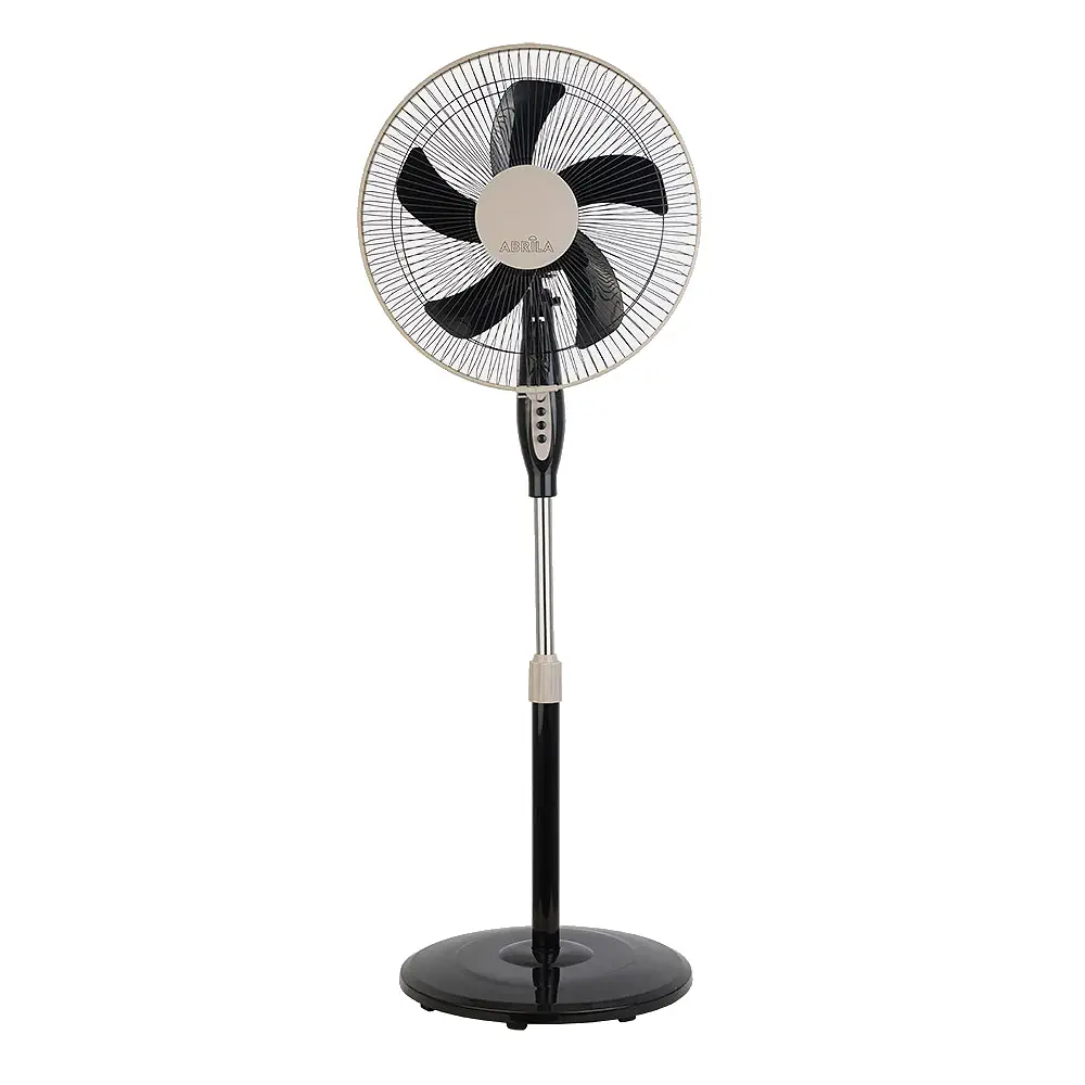 BELMONTE, ventilador de pie, 45W, color negro/beige