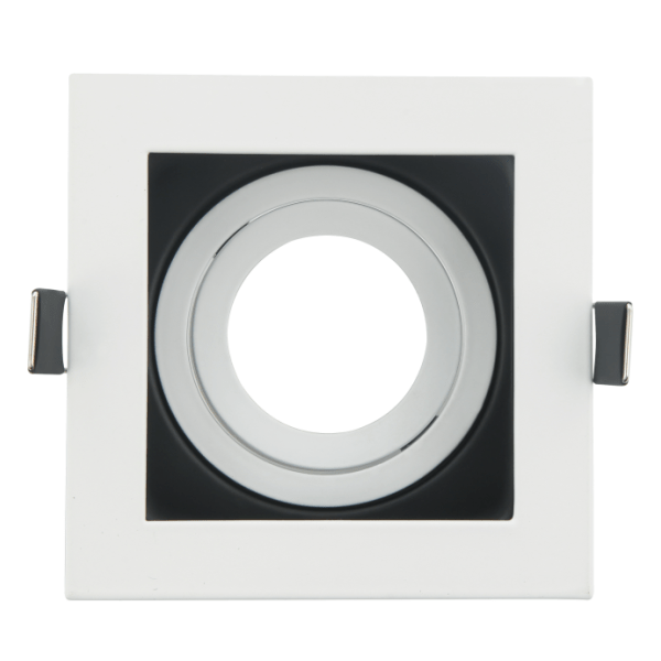 Empotrable Batu Cuadrado Blanco/Negro Orientable