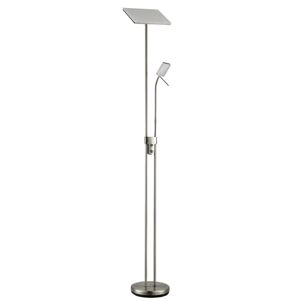 BETELGEUSE, Lámpara de pie LED con luz auxiliar, intensidad de luz regulable