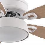 Ventilador de techo, BRAW, Blanco-Haya, tulipa