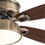 Ventilador de techo, BRAW, Cuero-Roble, detalle