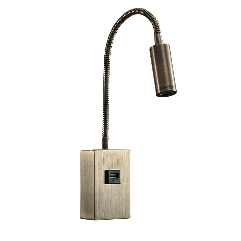 CAPOTE, Aplique Led de pared, con puerto USB