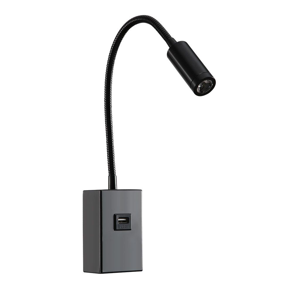 Alternative view of CAPOTE, Aplique Led de pared, con puerto USB