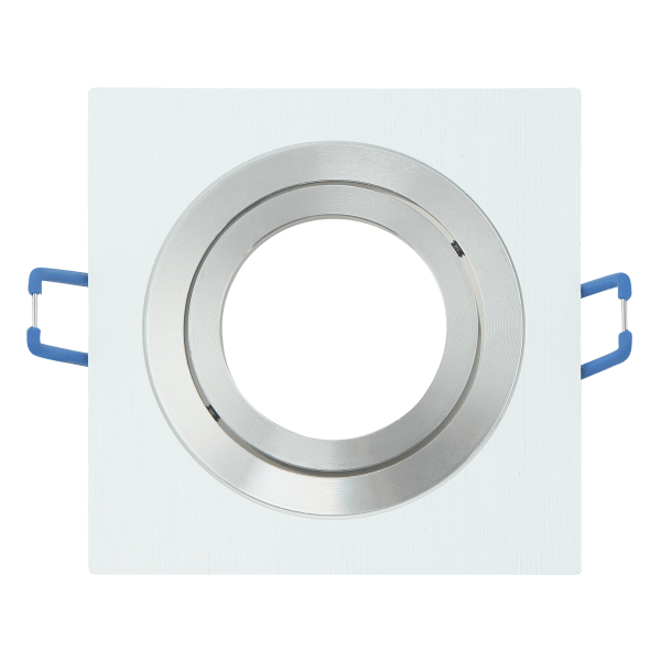 Empotrable Cenote Cuadrado Blanco/Cromo Orientable