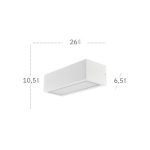 CONGA, Aplique exterior aluminio IP54, dimensiones