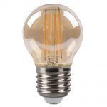 Bombilla LED Filamento Esférica, ámbar, 4W (2700K) (E27)