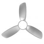 Ventilador de techo, HAUR, plata, detalle aspas