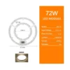 KIT VT6, Kit luz ventilador techo 72W, medidas
