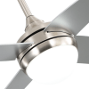 Ventilador de techo, KLOD, níquel-plata, tulipa