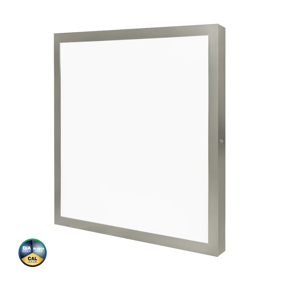 LLANO, Plafón led superficie, níquel, CCT