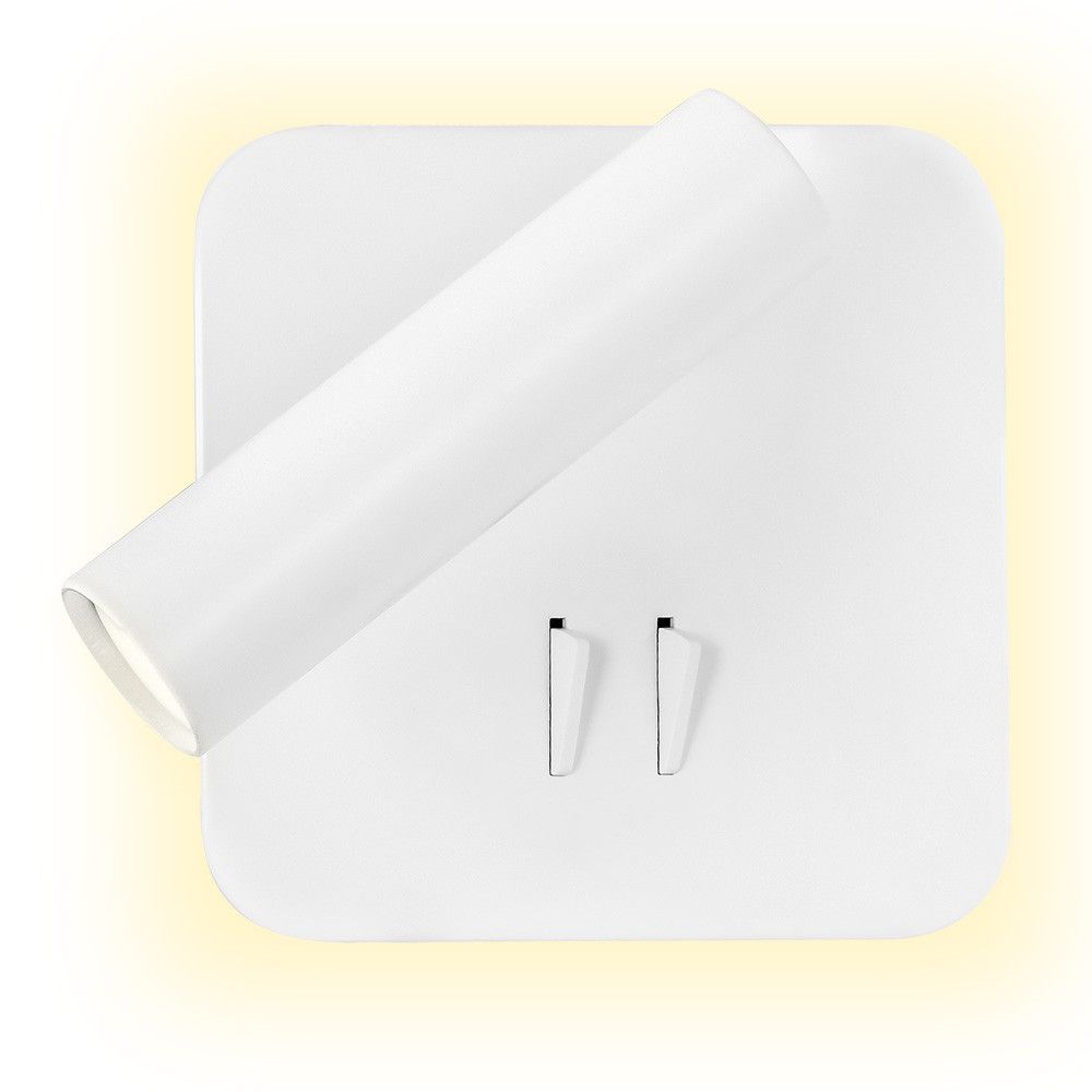 MANET, Aplique Led para cabecero de cama, cuadrado