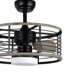 PELLA, ventilador de techo con luz, detalle
